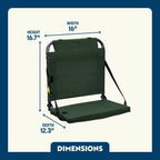 Secure-Hook BleacherBack - Choice 696 - Bleacher-Friendly Stadium Chair with Back Support Detail