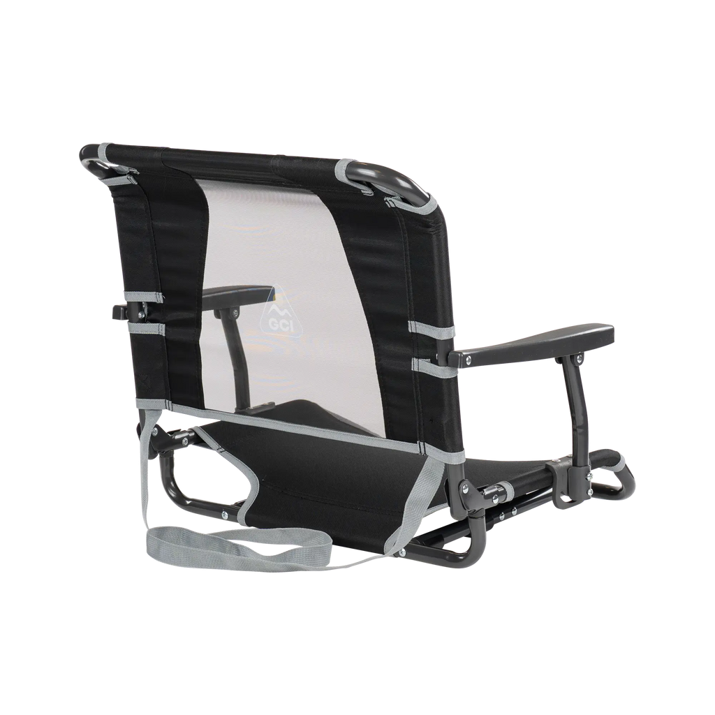 Compact Cushion Big Comfort Stadium Chair with Armrests - Choice 465 - Ergonomic Portable Stadium Seat for Sports Events Detail