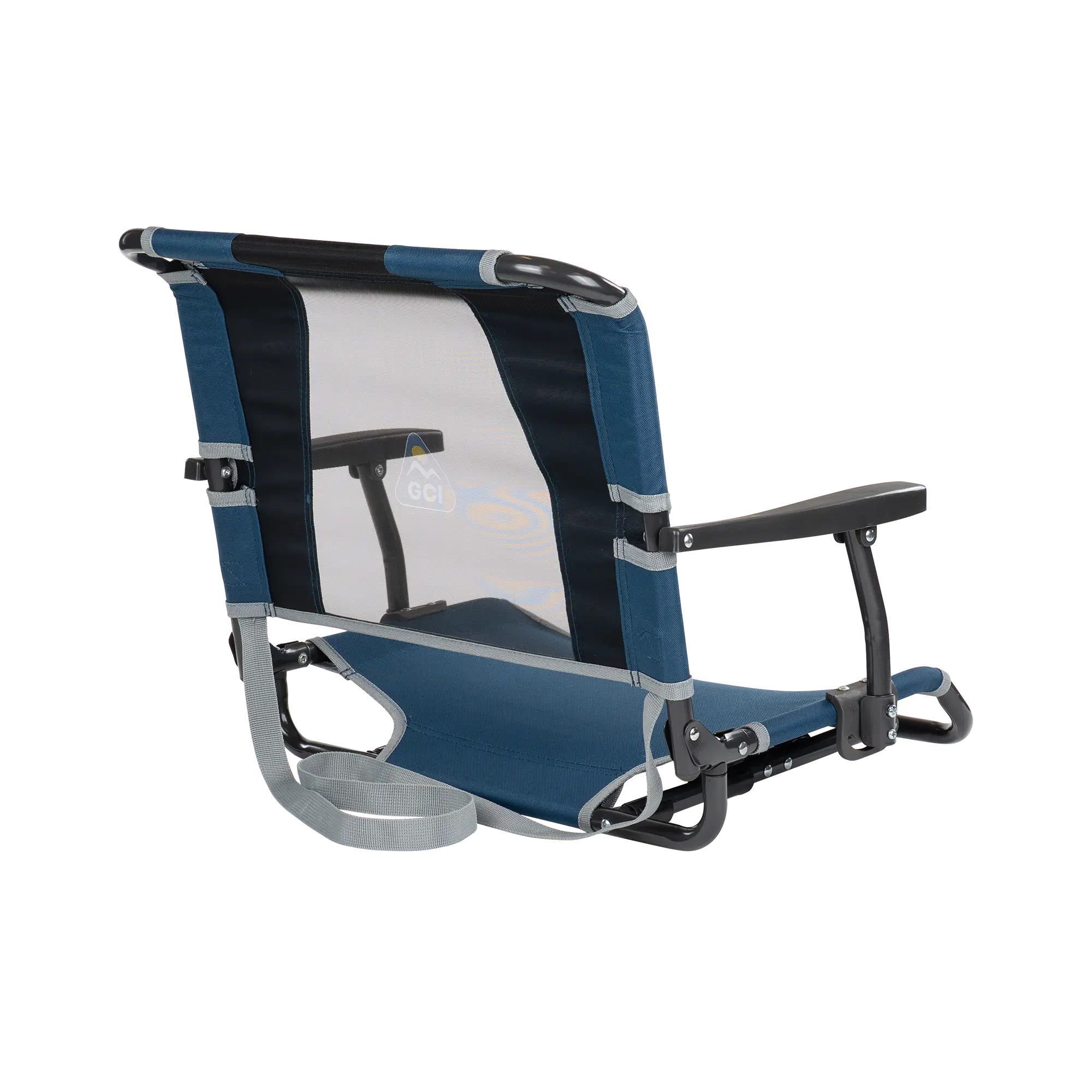 Compact Cushion Big Comfort Stadium Chair with Armrests - Choice 465 - Ergonomic Portable Stadium Seat for Sports Events Detail
