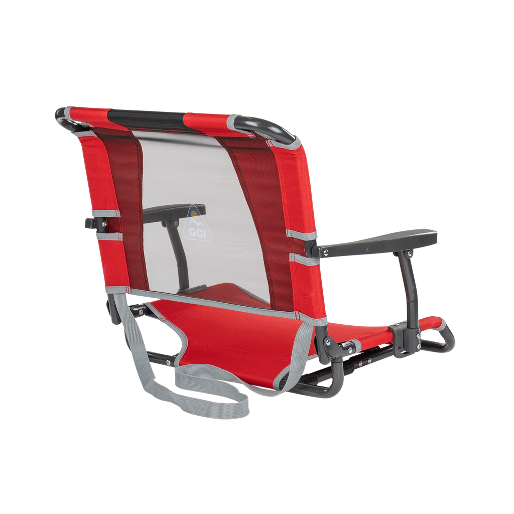 Compact Cushion Big Comfort Stadium Chair with Armrests - Choice 465 - Ergonomic Portable Stadium Seat for Sports Events Detail