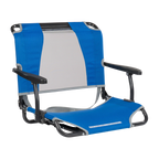 Compact Cushion Big Comfort Stadium Chair with Armrests - Choice 465 - Ergonomic Portable Stadium Seat for Sports Events - Royal Blue