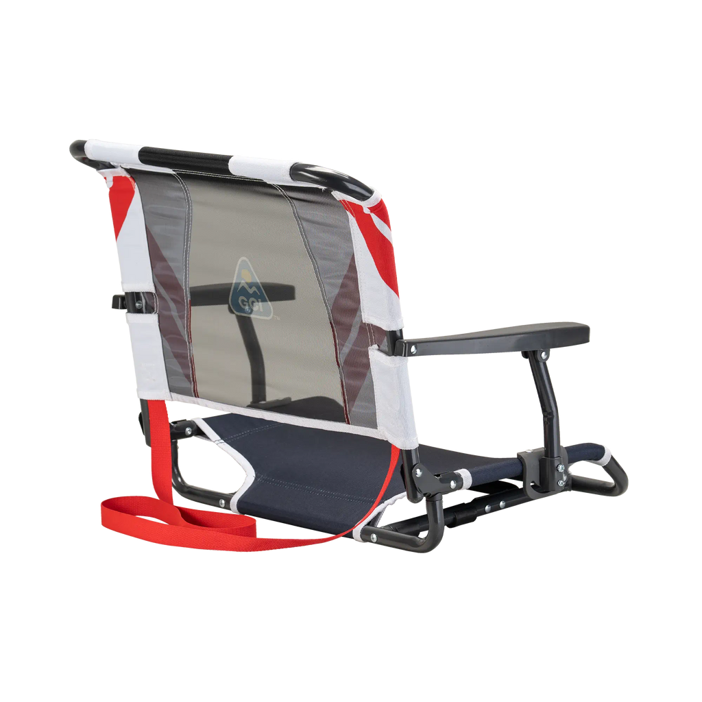 Compact Cushion Big Comfort Stadium Chair with Armrests - Choice 465 - Ergonomic Portable Stadium Seat for Sports Events Detail
