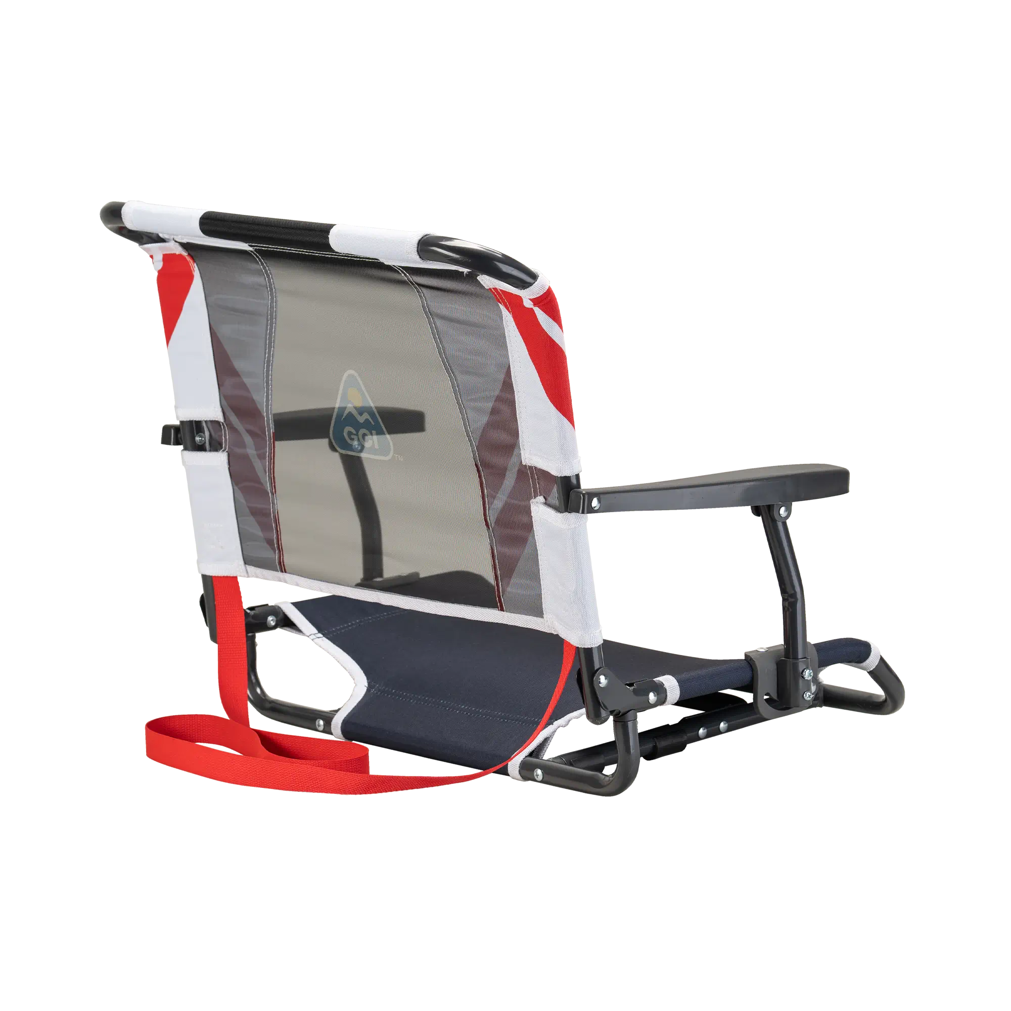 Compact Cushion Big Comfort Stadium Chair with Armrests - Choice 465 - Ergonomic Portable Stadium Seat for Sports Events Detail