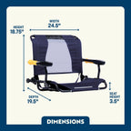 Luxury Camp Stadium Rock-Cliner - Choice 540 - Heavy-Duty Kickback Rocker with Beverage Holder Detail