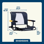 Luxury Camp Stadium Rock-Cliner - Choice 540 - Heavy-Duty Kickback Rocker with Beverage Holder Detail