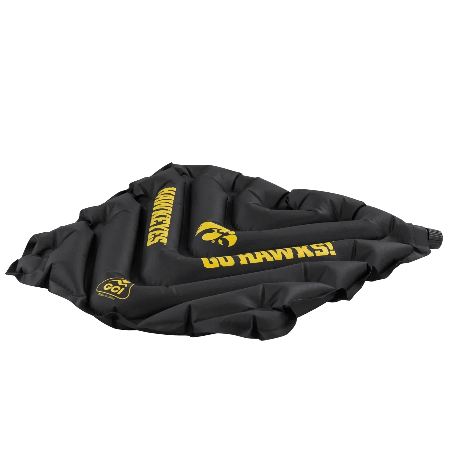 Ergonomic Back-Support College V Seat Inflatable Stadium Cushion - Iowa Hawkeyes - Choice 157 - Ergonomic Portable Stadium Seat for Sports Events Detail