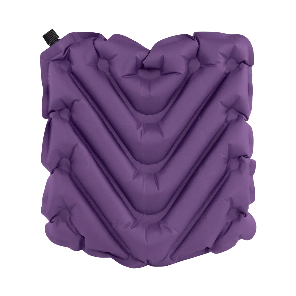 Ultra-Lightweight College V Seat Inflatable Stadium Cushion - LSU Tigers - Choice 762 - Grandstand Cushion Seat with Secure Under-Bench Hooks Detail