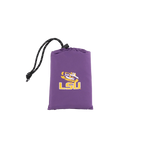 Ultra-Lightweight College V Seat Inflatable Stadium Cushion - LSU Tigers - Choice 762 - Grandstand Cushion Seat with Secure Under-Bench Hooks Detail