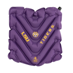 Ultra-Lightweight College V Seat Inflatable Stadium Cushion - LSU Tigers - Choice 762 - Grandstand Cushion Seat with Secure Under-Bench Hooks - Default Title
