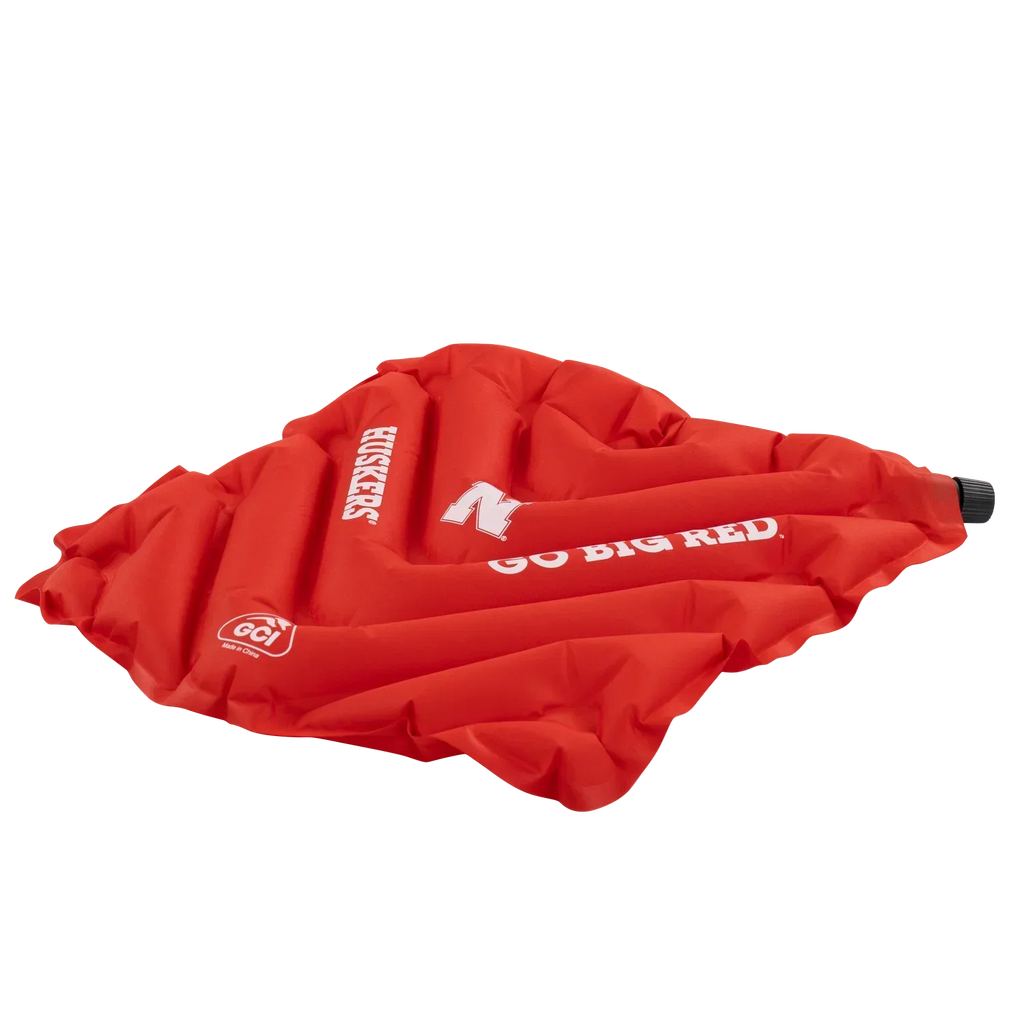Ultra-Lightweight College V Seat Inflatable Stadium Cushion - Nebraska Cornhuskers - Choice 277 - Bleacher-Friendly Stadium Chair with Back Support Detail