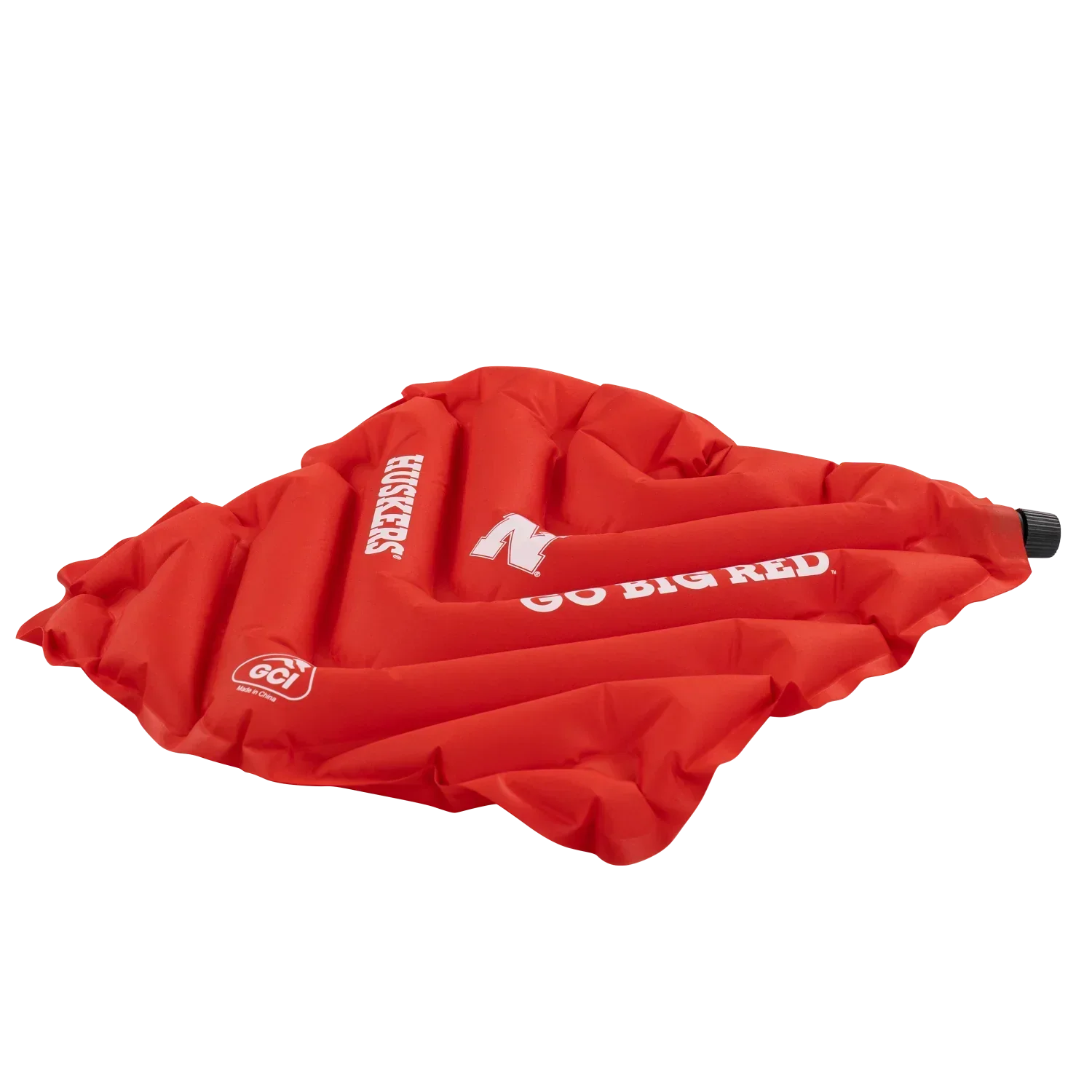 Ultra-Lightweight College V Seat Inflatable Stadium Cushion - Nebraska Cornhuskers - Choice 277 - Bleacher-Friendly Stadium Chair with Back Support Detail