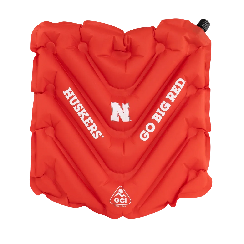 Ultra-Lightweight College V Seat Inflatable Stadium Cushion - Nebraska Cornhuskers - Choice 277 - Bleacher-Friendly Stadium Chair with Back Support - Default Title