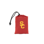 Ultra-Lightweight College V Seat Inflatable Stadium Cushion - USC Trojans - Choice 523 - Grandstand Cushion Seat with Secure Under-Bench Hooks Detail