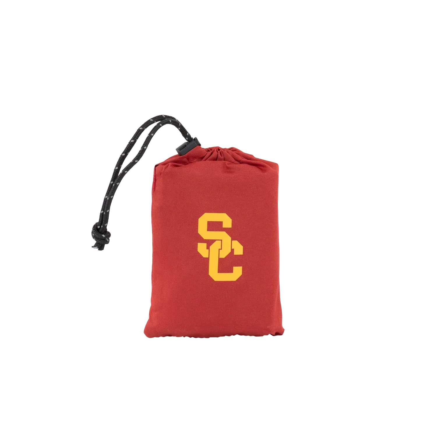 Ultra-Lightweight College V Seat Inflatable Stadium Cushion - USC Trojans - Choice 523 - Grandstand Cushion Seat with Secure Under-Bench Hooks Detail