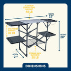 Heat-Resistant Tool Slim-Fold Cook Station - Choice 575 - Heat-Resistant Over-Fire Grill Rack for Camping Detail