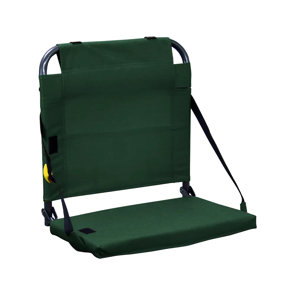 Secure-Hook BleacherBack - Choice 696 - Bleacher-Friendly Stadium Chair with Back Support - Hunter