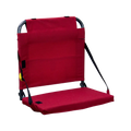 Secure-Hook BleacherBack - Choice 696 - Bleacher-Friendly Stadium Chair with Back Support - Red