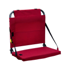 Secure-Hook BleacherBack - Choice 696 - Bleacher-Friendly Stadium Chair with Back Support - Red
