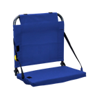 Secure-Hook BleacherBack - Choice 696 - Bleacher-Friendly Stadium Chair with Back Support - Royal Blue
