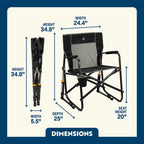 Luxury Camp Freestyle Rocker - Choice 711 - Freestyle Rocker Portable Outdoor Folding Chair Detail