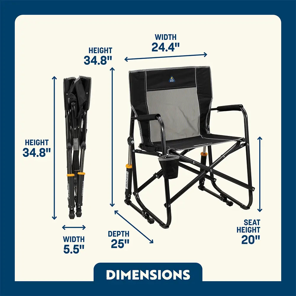 Luxury Camp Freestyle Rocker - Choice 711 - Freestyle Rocker Portable Outdoor Folding Chair Detail