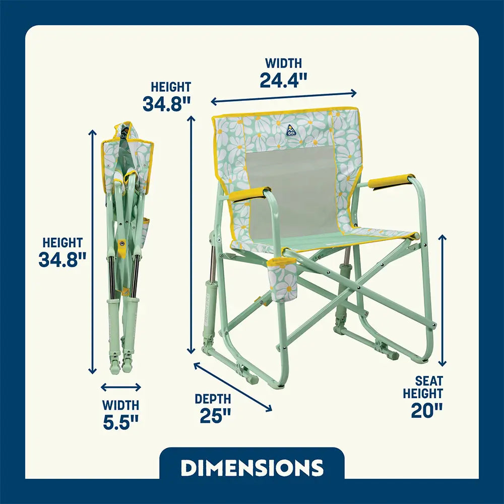 Luxury Camp Freestyle Rocker - Choice 711 - Freestyle Rocker Portable Outdoor Folding Chair Detail