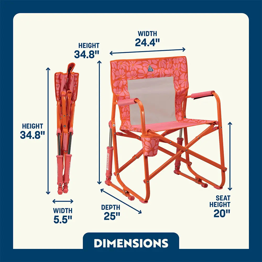 Luxury Camp Freestyle Rocker - Choice 711 - Freestyle Rocker Portable Outdoor Folding Chair Detail