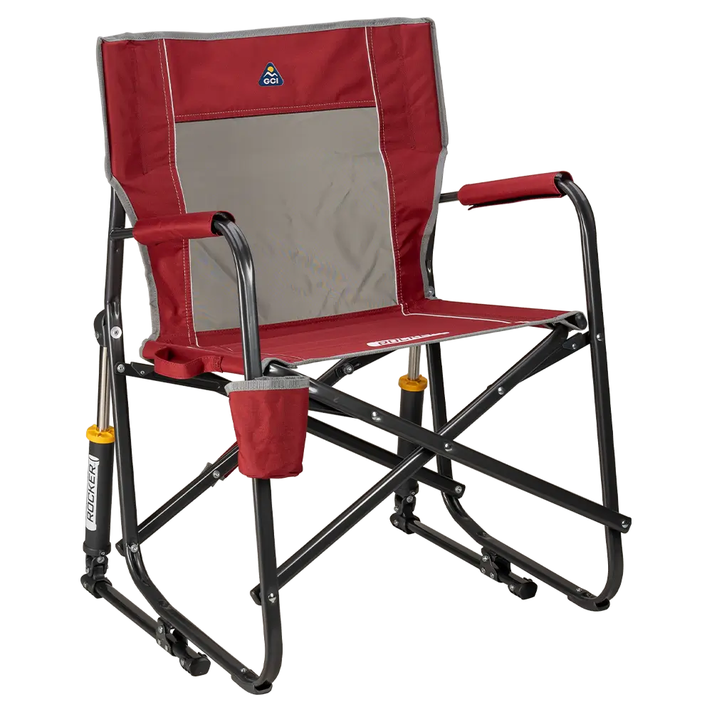 Luxury Camp Freestyle Rocker - Choice 711 - Freestyle Rocker Portable Outdoor Folding Chair - Cinnamon