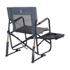 Luxury Camp Freestyle Rocker with Side Table - Choice 853 - Patented Spring-Action Rocking Chair for Camping Detail