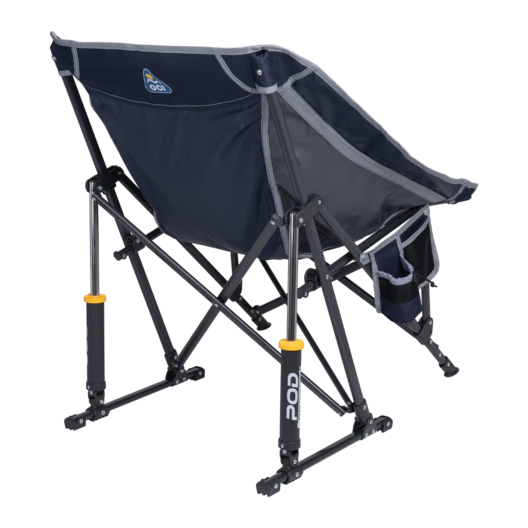 Premium All-Weather Pod Rocker - Choice 933 - Heavy-Duty Kickback Rocker with Beverage Holder Detail