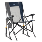 Patented Spring-Action RoadTrip Rocker - Choice 855 - Freestyle Rocker Portable Outdoor Folding Chair - Indigo