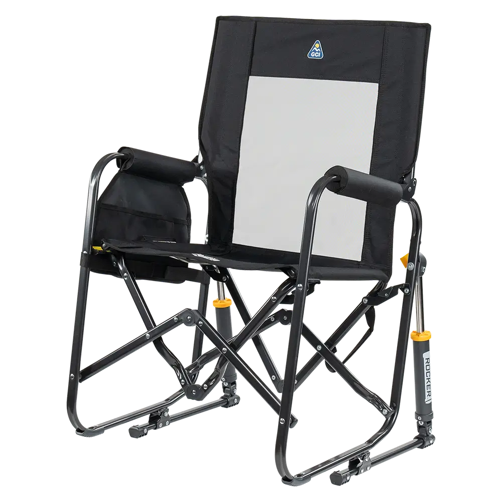 Premium All-Weather Stowaway Rocker - Choice 794 - RoadTrip Rocker Smooth Motion Camp Chair Detail