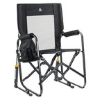 Premium All-Weather Stowaway Rocker - Choice 794 - RoadTrip Rocker Smooth Motion Camp Chair - Black