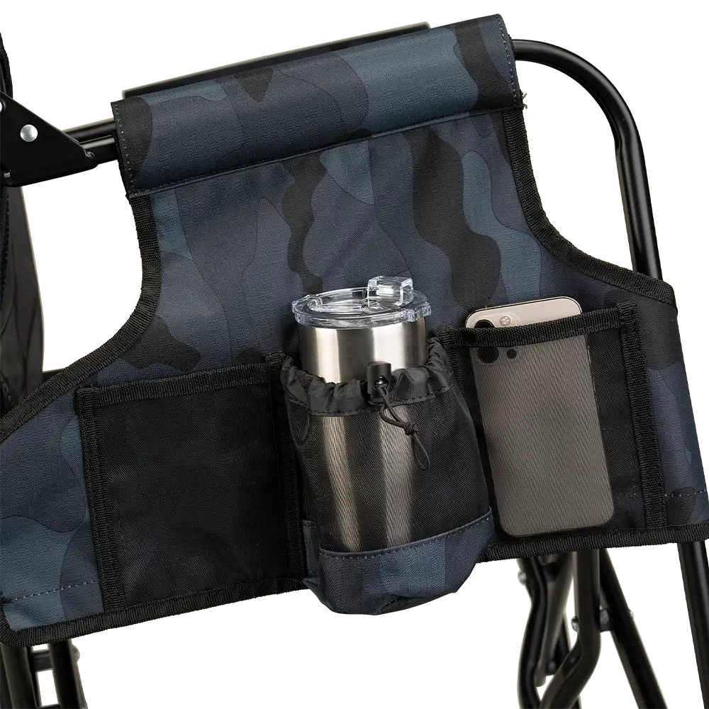 Premium All-Weather Stowaway Rocker - Choice 794 - RoadTrip Rocker Smooth Motion Camp Chair Detail