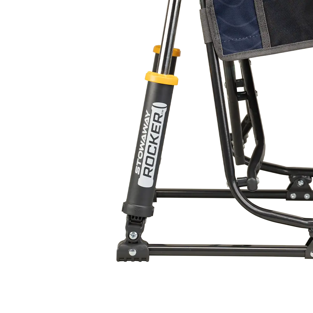 Premium All-Weather Stowaway Rocker - Choice 794 - RoadTrip Rocker Smooth Motion Camp Chair Detail