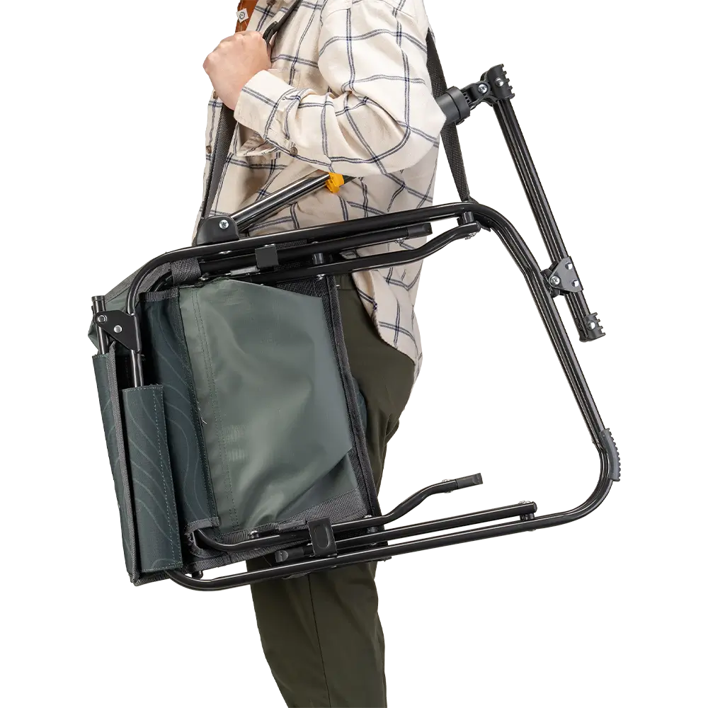 Premium All-Weather Stowaway Rocker - Choice 794 - RoadTrip Rocker Smooth Motion Camp Chair Detail