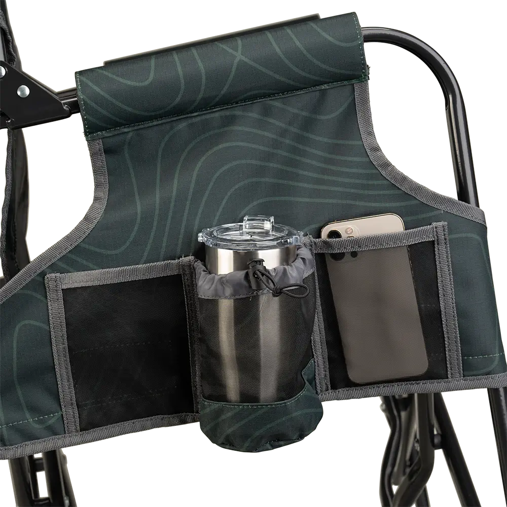 Premium All-Weather Stowaway Rocker - Choice 794 - RoadTrip Rocker Smooth Motion Camp Chair Detail