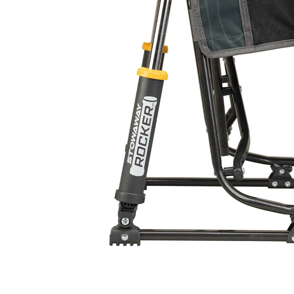 Premium All-Weather Stowaway Rocker - Choice 794 - RoadTrip Rocker Smooth Motion Camp Chair Detail