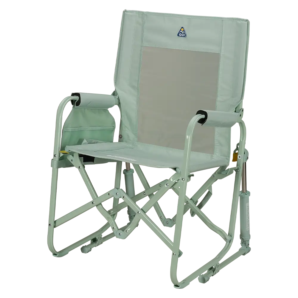 Premium All-Weather Stowaway Rocker - Choice 794 - RoadTrip Rocker Smooth Motion Camp Chair Detail