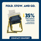 Premium All-Weather Stowaway Rocker - Choice 794 - RoadTrip Rocker Smooth Motion Camp Chair Detail