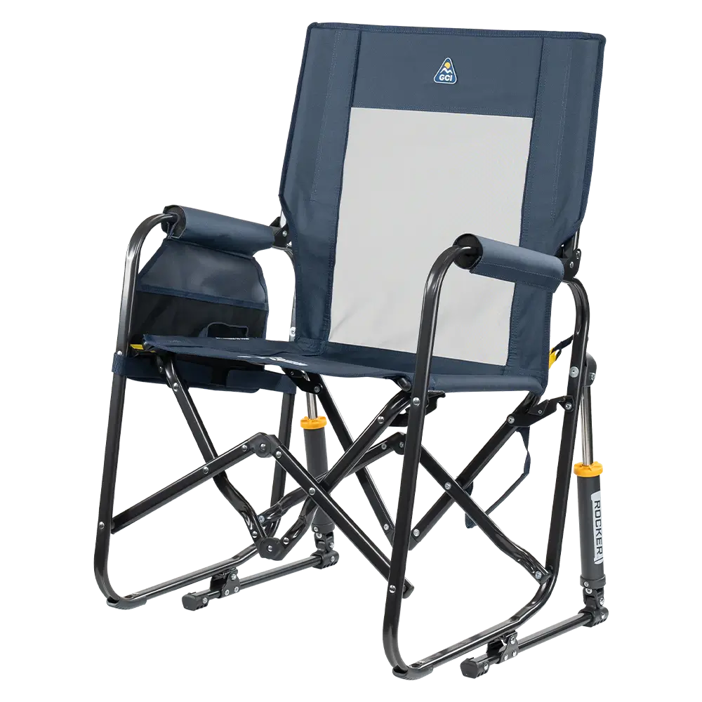 Premium All-Weather Stowaway Rocker - Choice 794 - RoadTrip Rocker Smooth Motion Camp Chair Detail