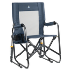 Premium All-Weather Stowaway Rocker - Choice 794 - RoadTrip Rocker Smooth Motion Camp Chair - Denim