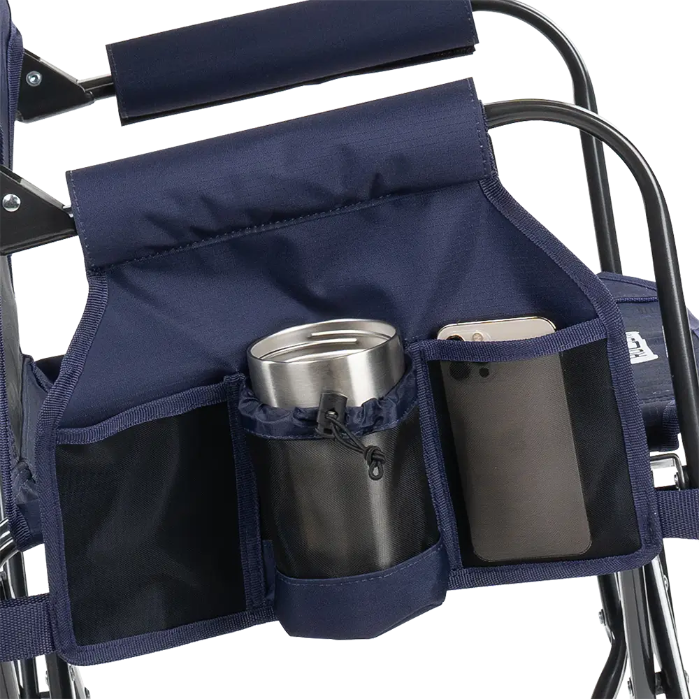 Premium All-Weather Stowaway Rocker - Choice 794 - RoadTrip Rocker Smooth Motion Camp Chair Detail