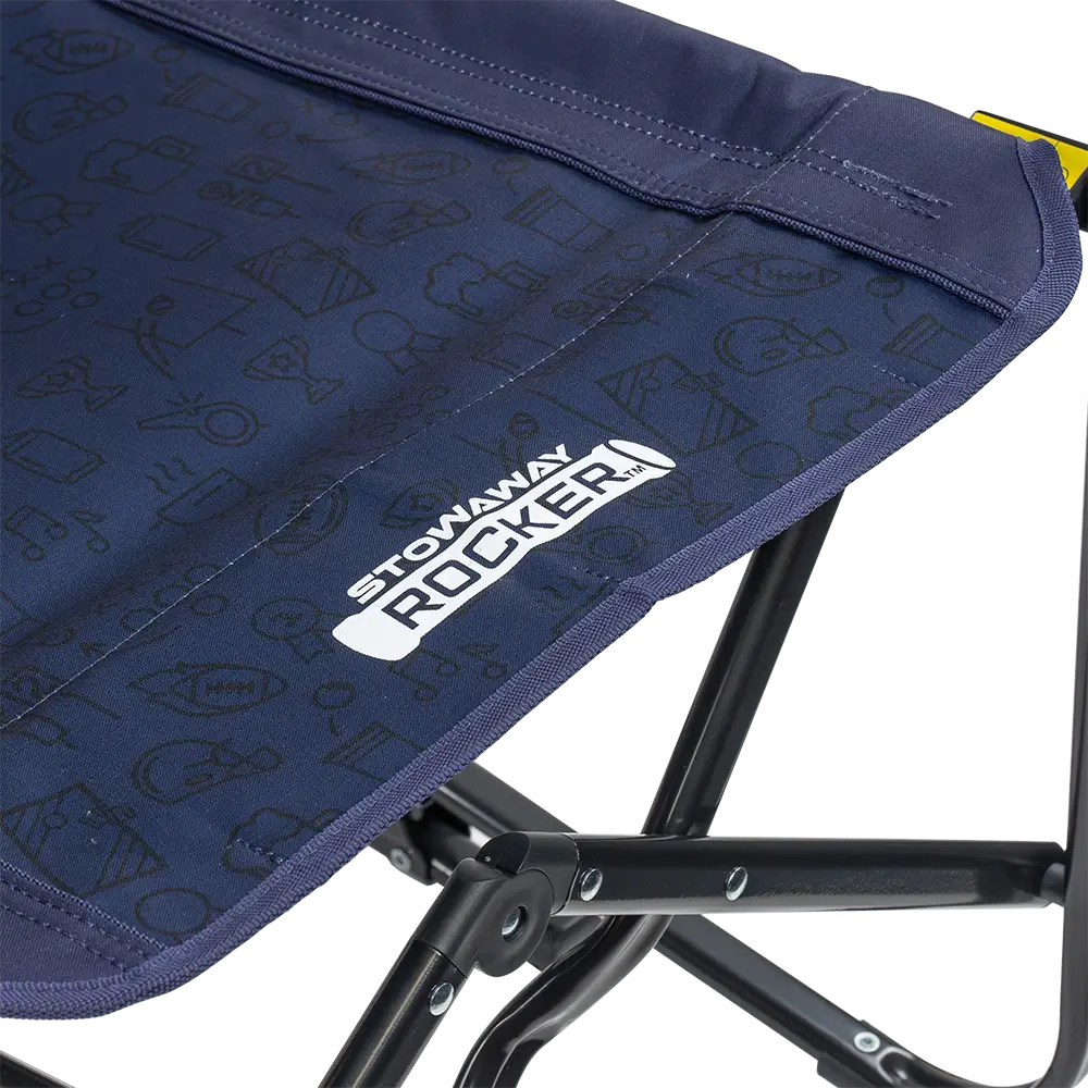 Premium All-Weather Stowaway Rocker - Choice 794 - RoadTrip Rocker Smooth Motion Camp Chair Detail