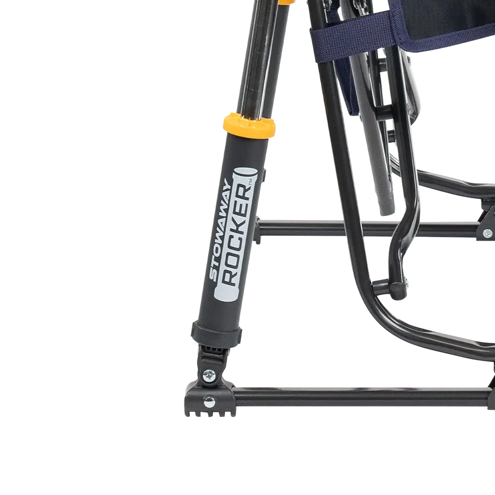 Premium All-Weather Stowaway Rocker - Choice 794 - RoadTrip Rocker Smooth Motion Camp Chair Detail