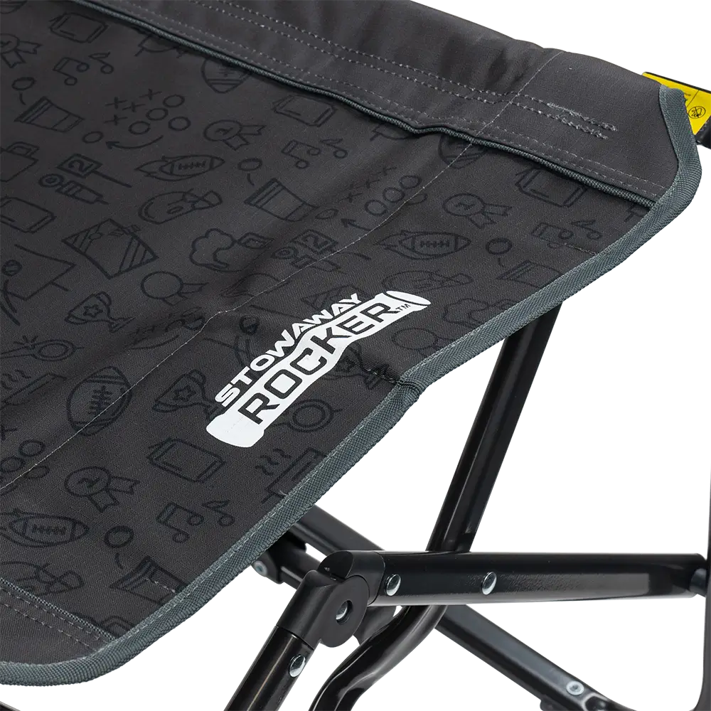 Premium All-Weather Stowaway Rocker - Choice 794 - RoadTrip Rocker Smooth Motion Camp Chair Detail