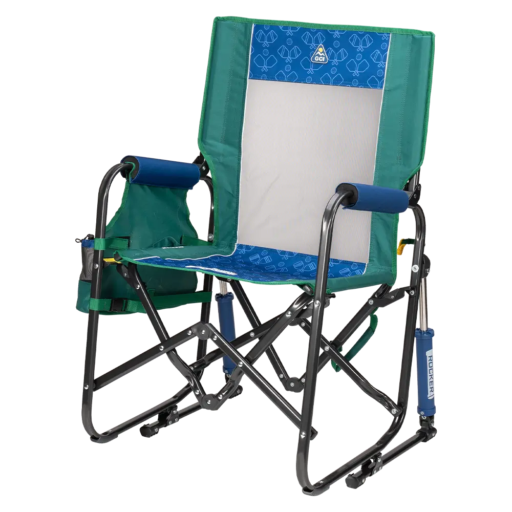 Premium All-Weather Stowaway Rocker - Choice 794 - RoadTrip Rocker Smooth Motion Camp Chair Detail
