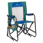 Premium All-Weather Stowaway Rocker - Choice 794 - RoadTrip Rocker Smooth Motion Camp Chair - Pickleball Green