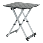 Heat-Resistant Compact Camp Table 20 - Choice 513 - Portable Camping Table with Heat-Resistant Countertop - Black Chrome