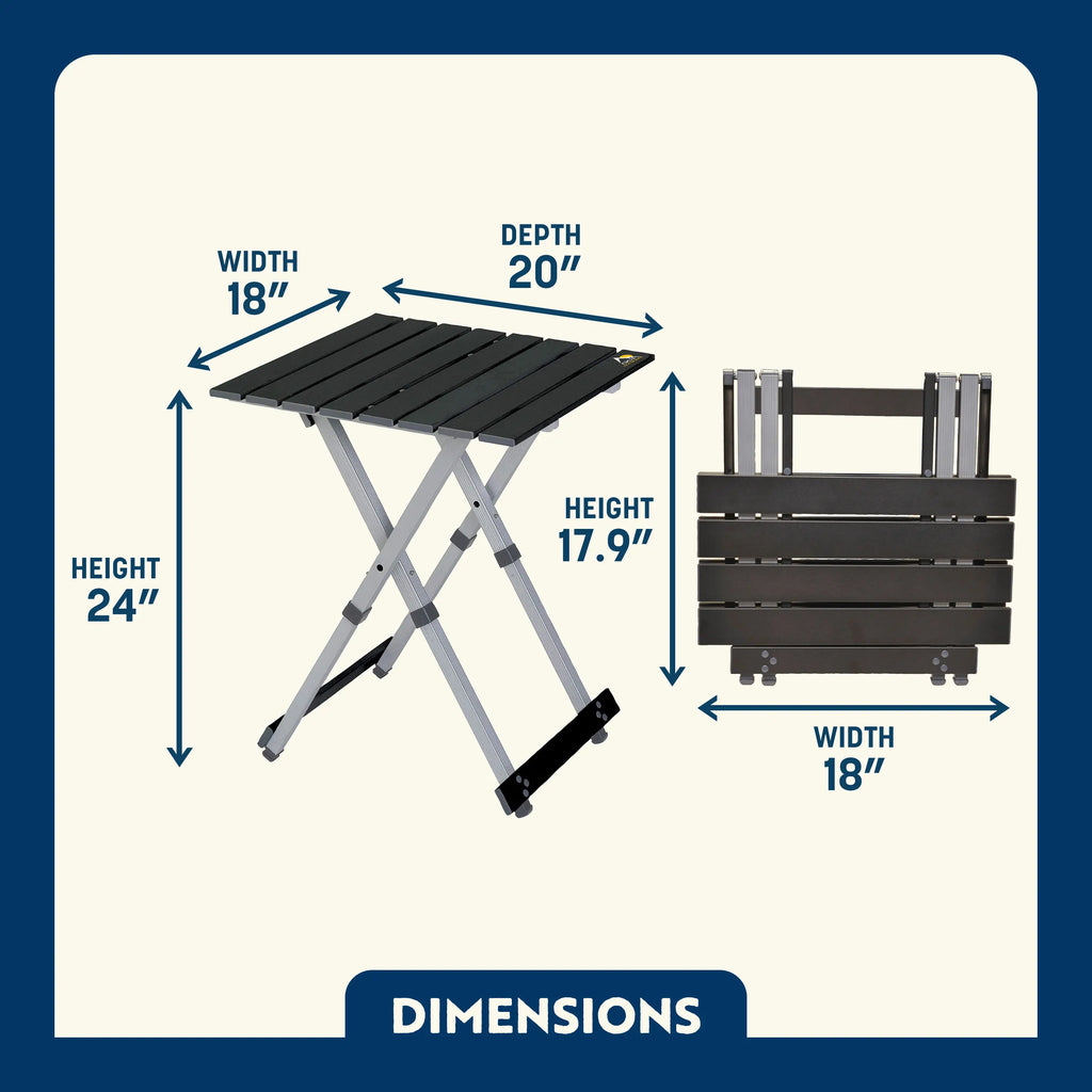 Heat-Resistant Compact Camp Table 20 - Choice 513 - Portable Camping Table with Heat-Resistant Countertop Detail